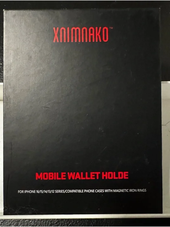 magnetic mobile wallet and phone stand - ice blue color - Picture 5 of 6